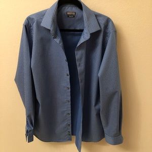 Blue regular fit 16 1/2 34-35 dress shirt